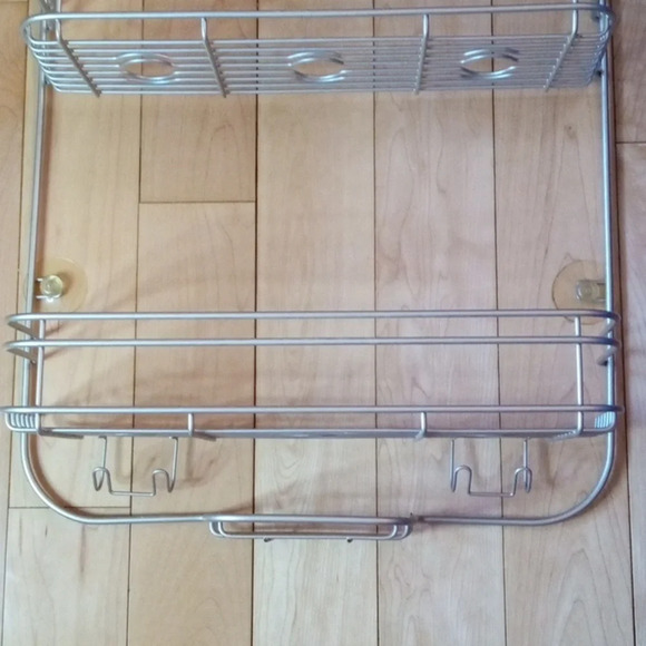 Brushed Nickel bathroom shower caddy - Picture 4 of 6
